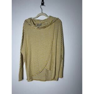 Anthropologie Saturday Sunday Size S Soft Cross Front Sweater Top Striped